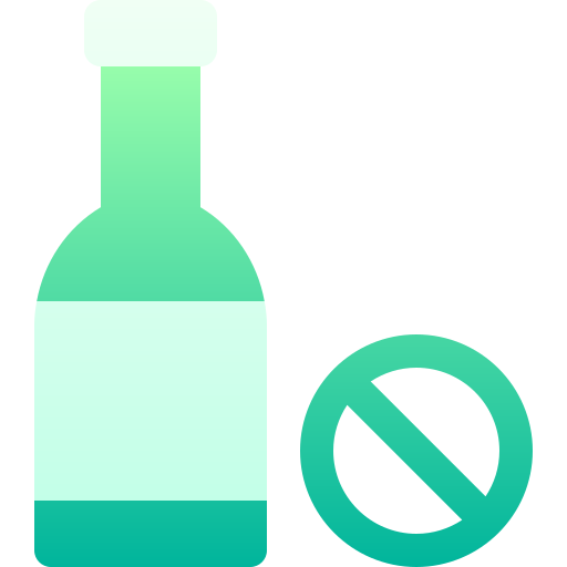 niente alcool Basic Gradient Gradient icona