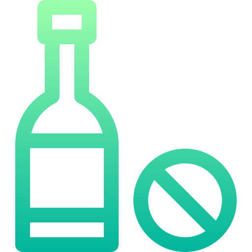 bez alkoholu Basic Gradient Lineal color ikona