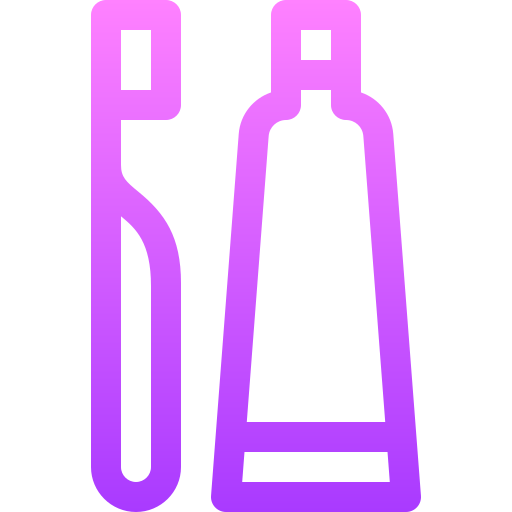 zahnbürste Basic Gradient Lineal color icon