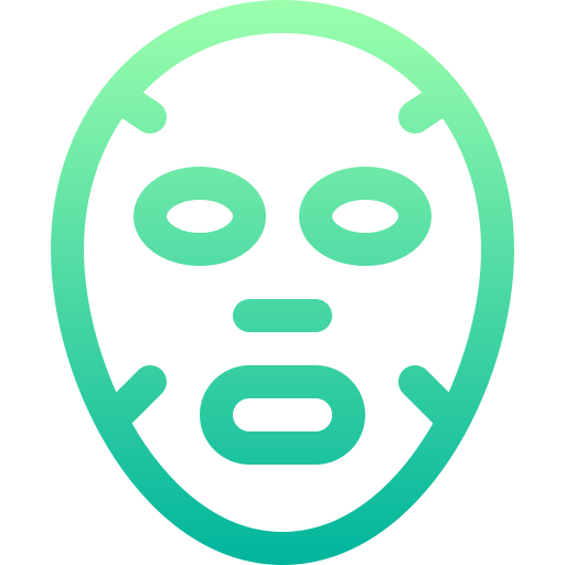 Facial mask Basic Gradient Lineal color icon