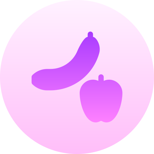 vruchten Basic Gradient Circular icoon