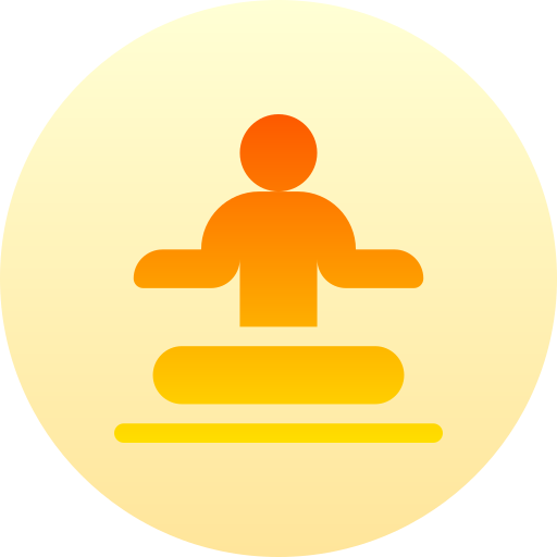 méditation Basic Gradient Circular Icône