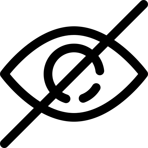 cacher Basic Rounded Lineal Icône