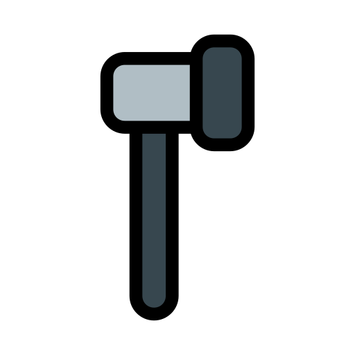 Hammer Generic Outline Color icon