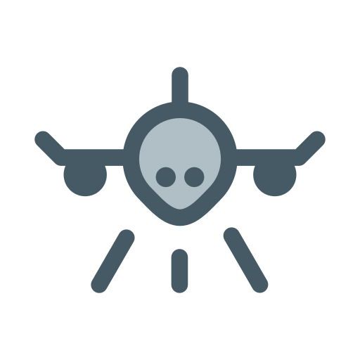 飛行機 Generic Grey icon