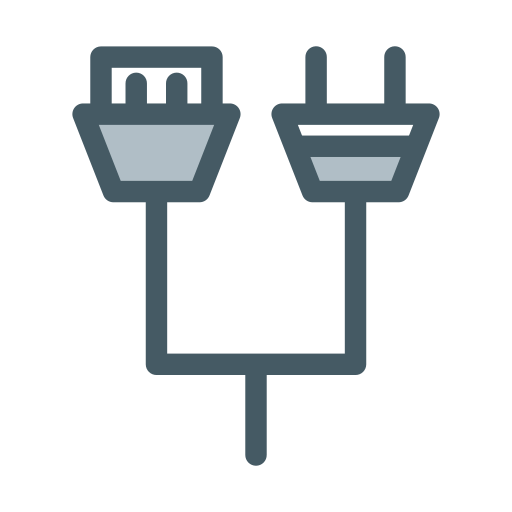 Usb connection Generic Grey icon
