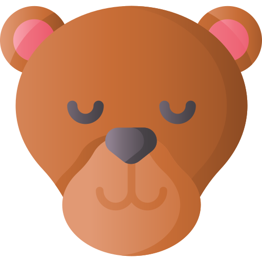 Bear 3D Basic Gradient icon