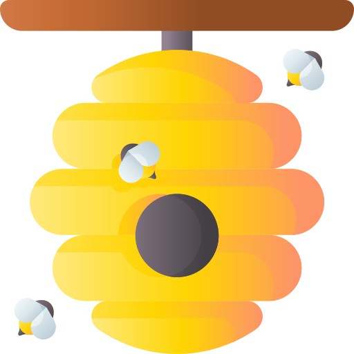 蜂の巣 3D Basic Gradient icon