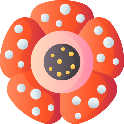 rafflesia 3D Basic Gradient icon