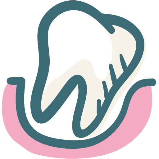 extracción dental Generic Hand Drawn Color icono