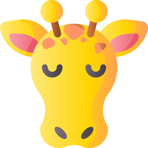 Giraffe 3D Basic Gradient icon