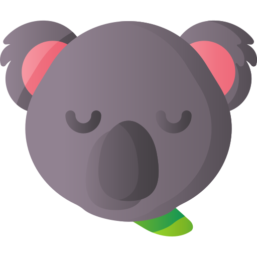 Koala 3D Basic Gradient icon