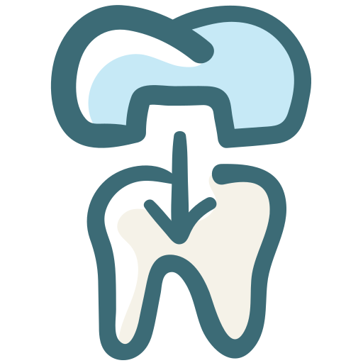 Dental crown Generic Hand Drawn Color icon
