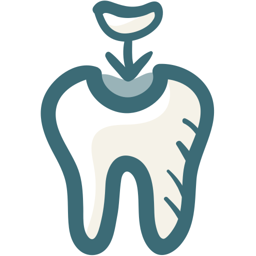 molar Generic Hand Drawn Color icono