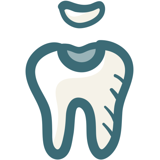 molar Generic Hand Drawn Color Ícone