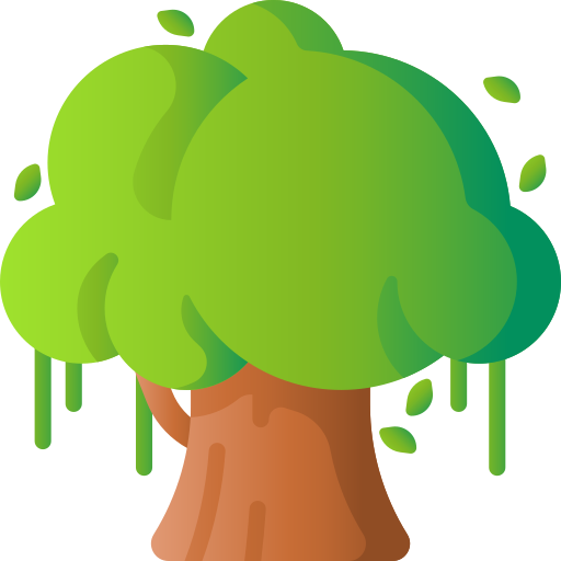 Tree 3D Basic Gradient icon