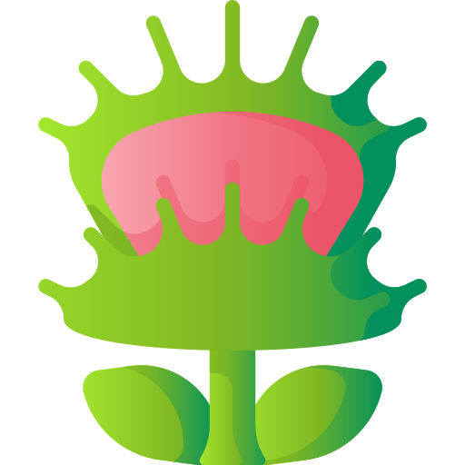 Carnivorous plant 3D Basic Gradient icon