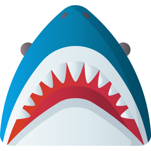 tiburón 3D Basic Gradient icono
