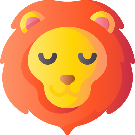 Lion 3D Basic Gradient icon