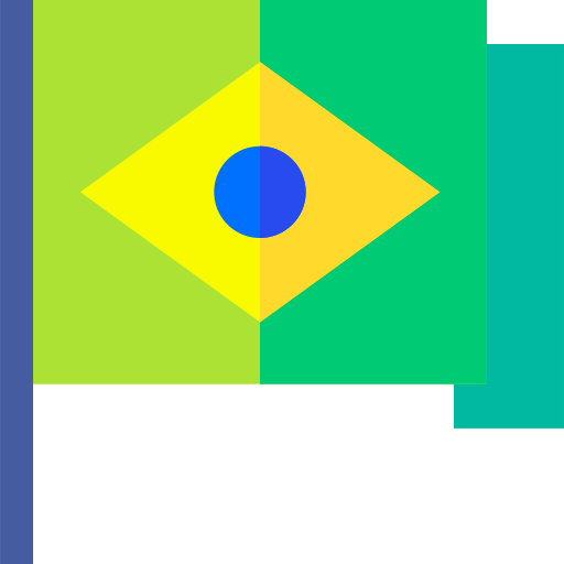 Бразилия Basic Straight Flat иконка