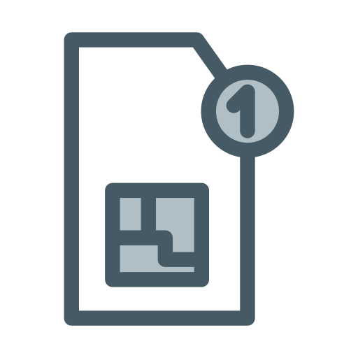 Sim card Generic Grey icon