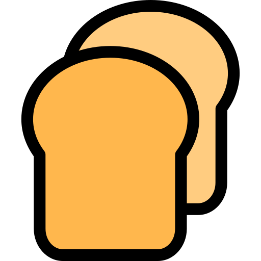 geroosterd brood Generic Outline Color icoon