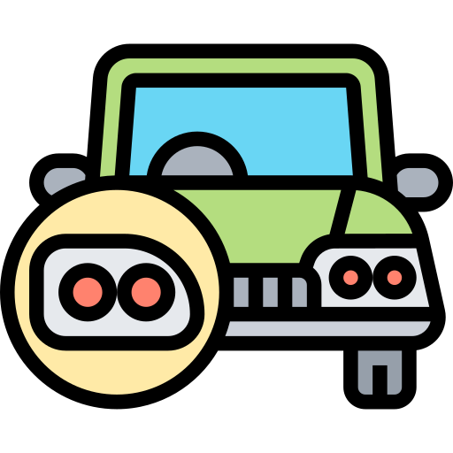 Headlamp Meticulous Lineal Color icon