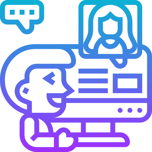 online chat Meticulous Gradient icon