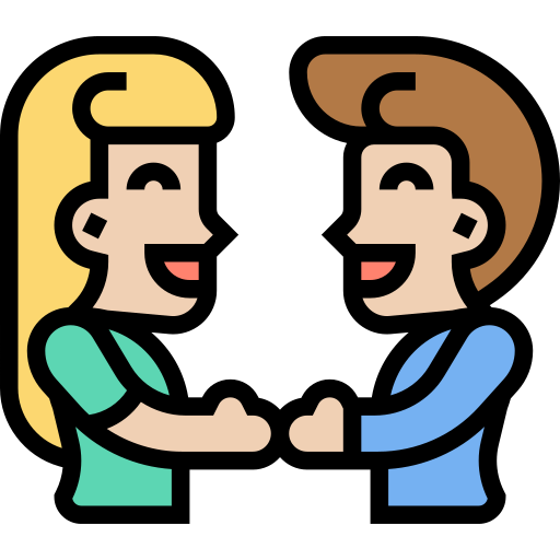 Handshake Meticulous Lineal Color icon