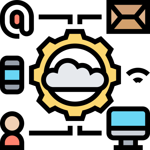 cloud computing Meticulous Lineal Color icoon