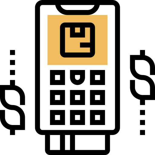 płatności mobilne Meticulous Yellow shadow ikona
