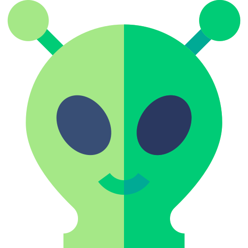 maschera aliena Basic Straight Flat icona