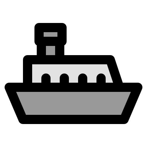 embarcacion Generic Outline Color icono