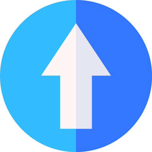 Ahead only Basic Straight Flat icon
