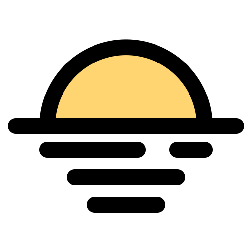 Восход солнца Generic Outline Color иконка