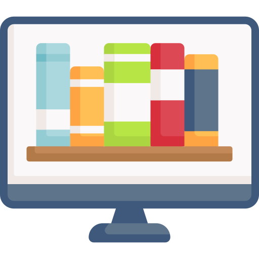 Online library Special Flat icon