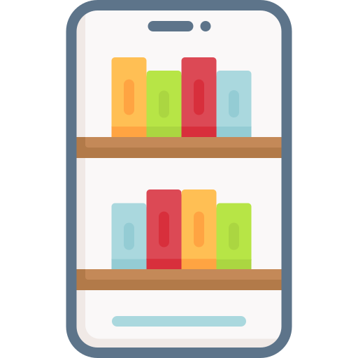Online library Special Flat icon