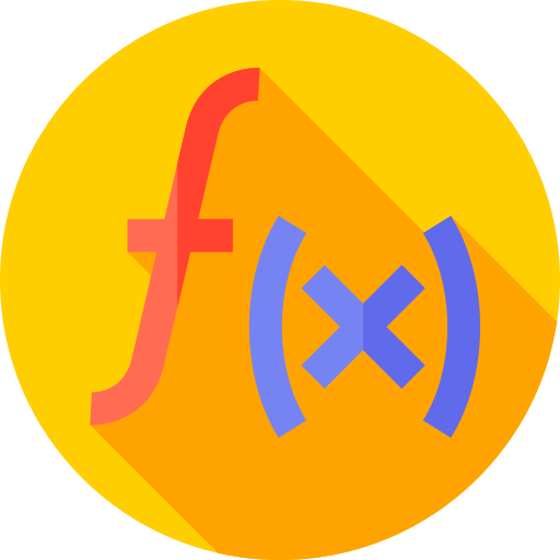 함수 Flat Circular Flat icon