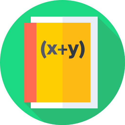 matematica Flat Circular Flat icona