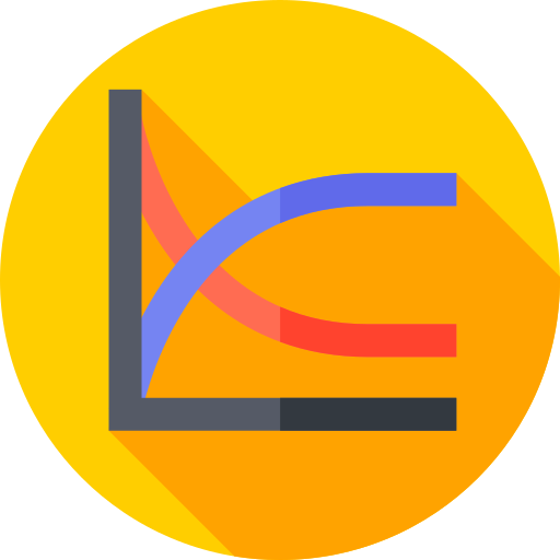 Logarithm Flat Circular Flat icon