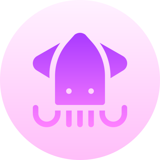 calamar Basic Gradient Circular icono