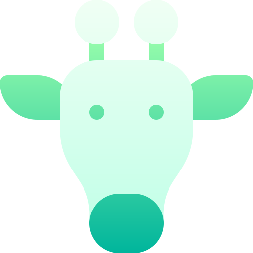 Żyrafa Basic Gradient Gradient ikona