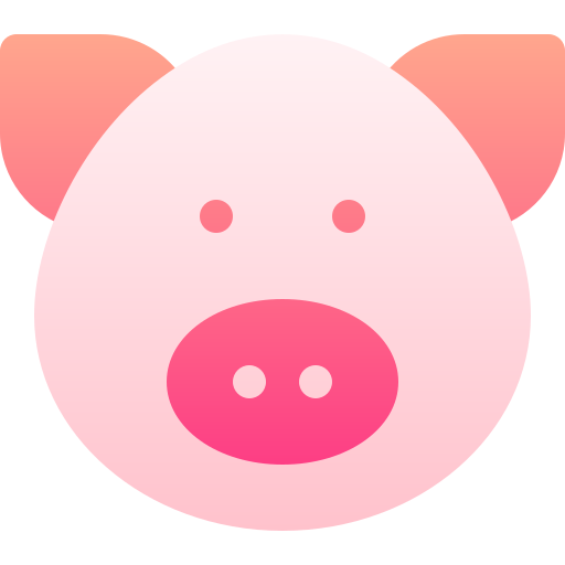cerdo Basic Gradient Gradient icono