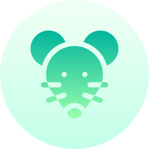 ratón Basic Gradient Circular icono