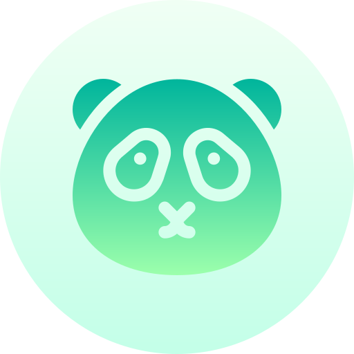 Panda Basic Gradient Circular icon