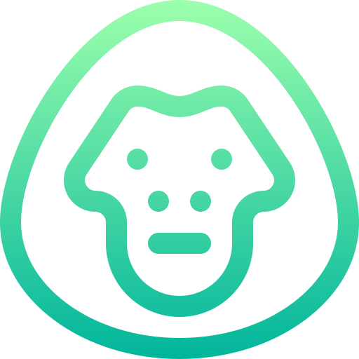 gorilla Basic Gradient Lineal color icon