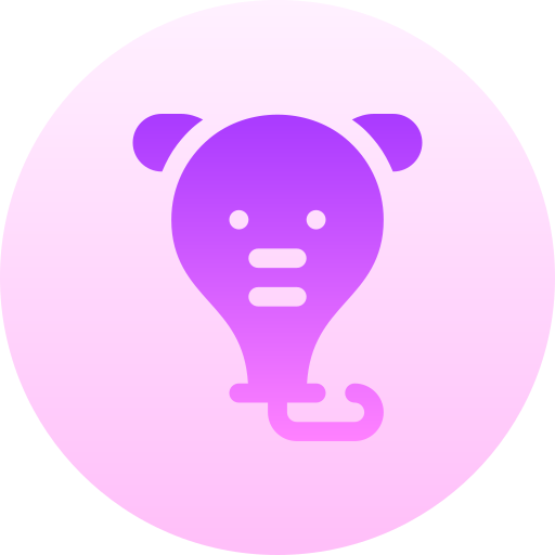 oso hormiguero Basic Gradient Circular icono