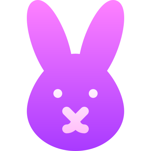conejo Basic Gradient Gradient icono