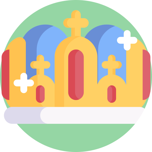 Crown Detailed Flat Circular Flat icon