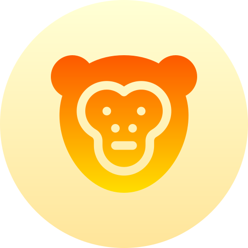 małpa Basic Gradient Circular ikona